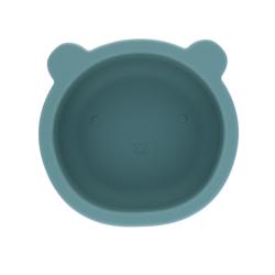 Bol ours silicone bleu ciel
