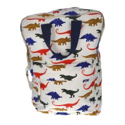 Sac à dos enfant double poignées bleues Dinosaures