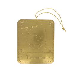 Plaque laiton astrologie Taureau