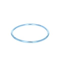 Bracelet jonc en aluminium bleu gris
