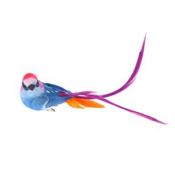Oiseau à clipser bleu et violet