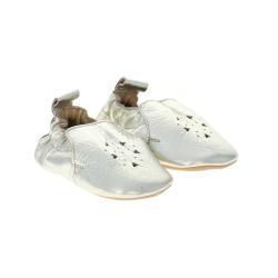 Chaussons bébé Jolis Cœurs dorés 0-6 mois