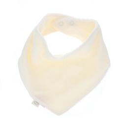 Bavoir bandana crème pointelle