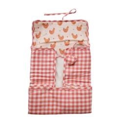 Tapis à langer nomade vichy - La petite poule rousse