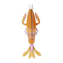 Trophée mural à assembler langoustine ambrée