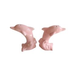 Salière et poivrière dauphins roses - Dolphin Queen