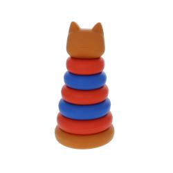 Tour à empiler en silicone tigre
