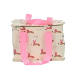 Sac repas isotherme lapin rose - Chichi pompon