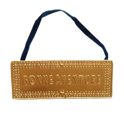 Plaque en laiton 