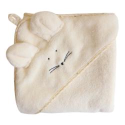Cape de bain écru souris - Petites Souris