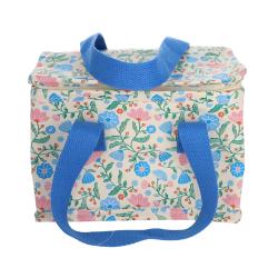Sac repas isotherme fleurs bleues - Joli paon