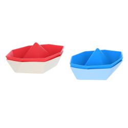 Lot de 4 petits bateaux de bain en silicone - Petit matelot