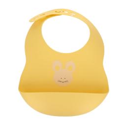 Bavoir en silicone jaune - Petites Souris
