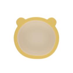 Bol en silicone bicolore jaune - Petites Souris