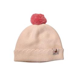 Bonnet bébé rose pâle 0-6 mois - Dans la Ferme