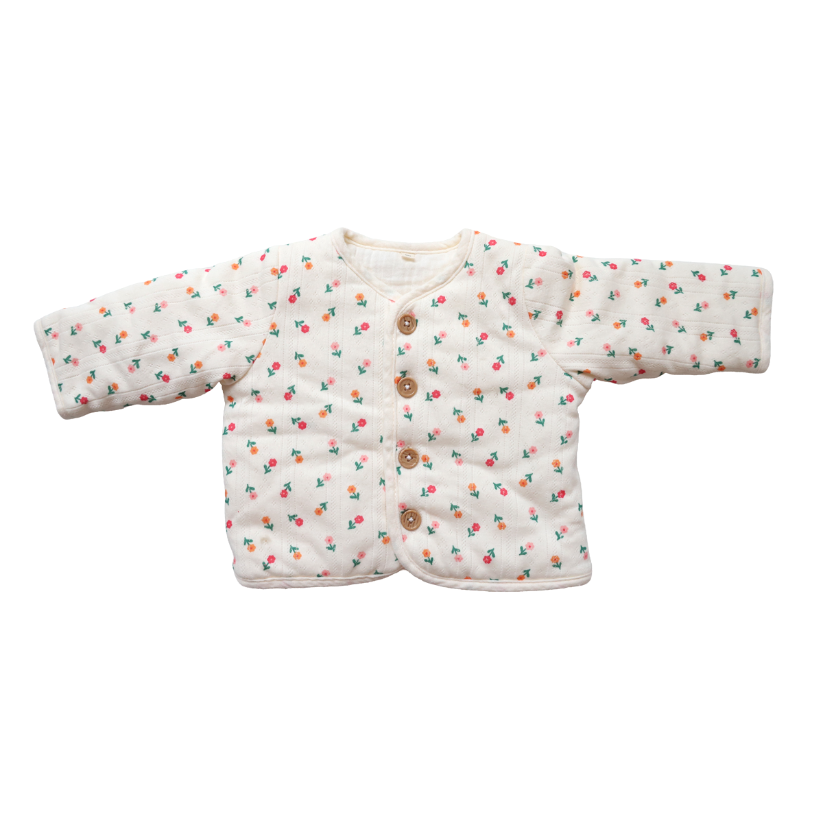 Cardigan bébé matelassé 6 mois - Dans la ferme