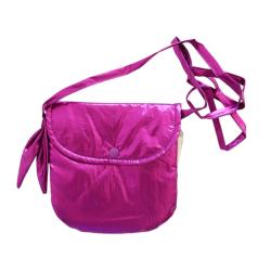 Sac bandoulière enfant métallisé fuchsia