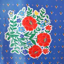Toile cirée fleurs Polka Folk
