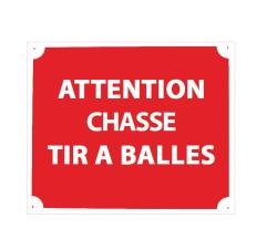 Pack 10 pancartes de chasse TIR A BALLES, MADE IN CHASSE - Equipements de chasse