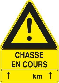 Pack 5 panneaux 100 x 70 cm CHASSE EN COURS, MADE IN CHASSE - Equipements de chasse