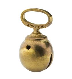 Grelot pour chien Armistol en bronze monobloc, Jaune, MADE IN CHASSE - Equipements de chasse