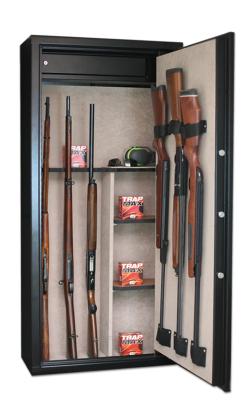 Armoire forte Infac Classic CT14 modulable / 11-14 armes, Noir, MADE IN CHASSE - Equipements de chasse