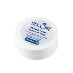 HEROME Disques de dissolvant soignant, sans acétone 30 Pads
