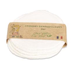 Des Filles en Vert Disques démaquillants Tous Doux lavables - Blanc