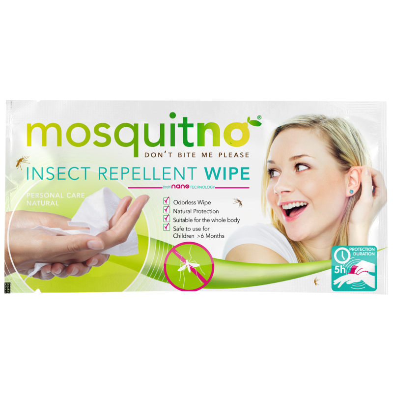 Lingettes Anti-Moustiques/Insectes-10 unités MosquitNo