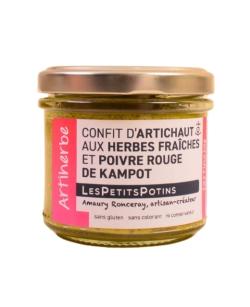 Artiherbe - Confit d'artichaut aux herbes fraîches et poivre rouge de Kampot