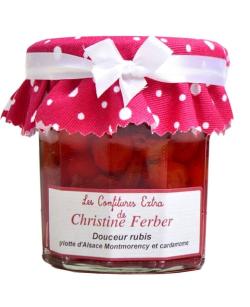 Confiture rubis - griotte d'Alsace Montmorency et cardamome