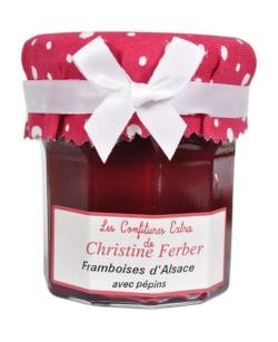 Confiture de framboises avec pépins