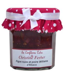 Confiture de figue noire et poire Williams