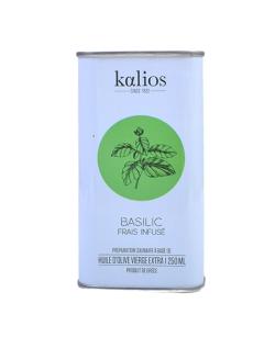 Huile d'olive infusée au basilic