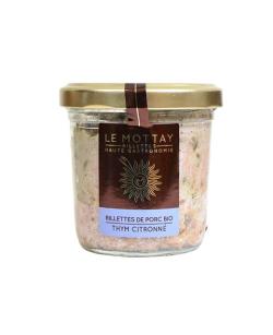 Rillettes de porc bio au thym citronné