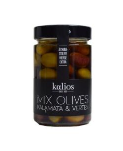 Mix d'olives Kalamata et Chalkidiki à l'huile d'olive