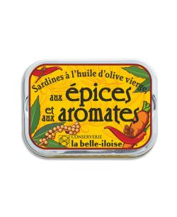 Sardines à l’huile d’olive vierge aux épices et aux aromates