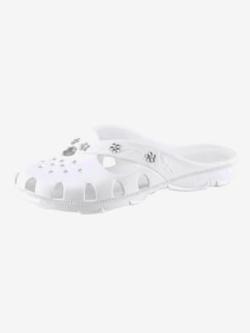 Mules ultra-légères petites pierres brillantes fantaisie - blanc - 40 - Moda Vilona