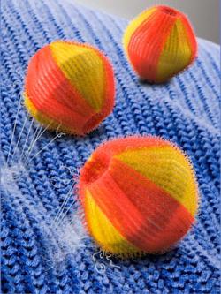 Boules de lavage anti-peluches lot de (3 pièces) - rouge - 0 - Moda Vilona