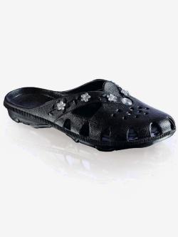 Mules ultra-légères petites pierres brillantes fantaisie - noir - 37 - Moda Vilona