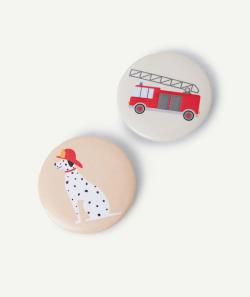 1 badge thème pompiers - TU