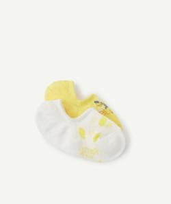 Les 2 paires de chaussettes invisibles jaune et blanche - 27-30
