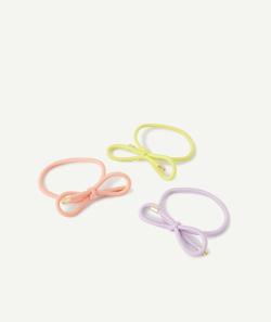 Le lot de 3 élastiques colorés avec noeuds - TU