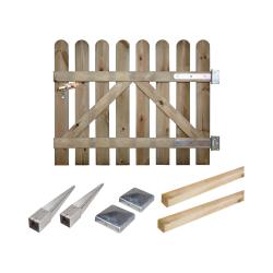 Cémonjardin - Kit portillon en bois Coquelicot H 80 cm à enfoncer