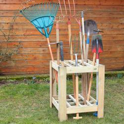 PROMO Cémonjardin - Range outils de jardin en bois CEMONJARDIN