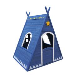 Cémonjardin - Tipi cabane pour enfant en bois peint