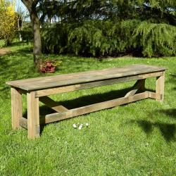 Cémonjardin - Banc de jardin 4 places en bois Normand