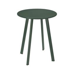 SOLDES Cémonjardin - Table basse ronde en métal olive Ø40 cm CEMONJARDIN