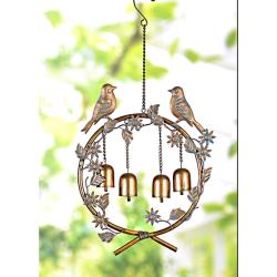 Carillon Oiseaux en métal à suspensdre
