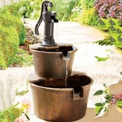 Fontaine à eau solaire pour balcon et jardin